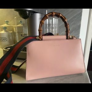 Gucci Calfskin Mini Nymphaea Top Handle Bag
